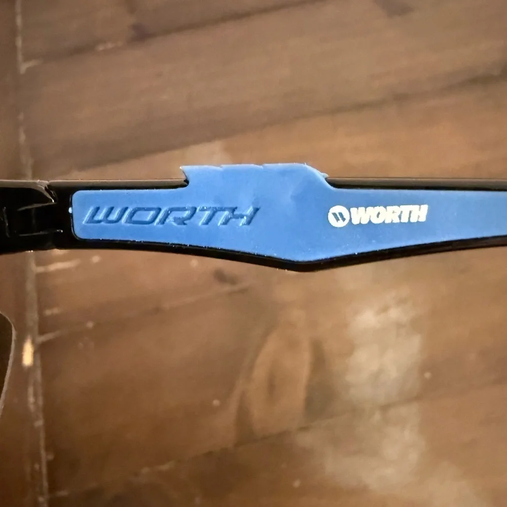 Worth FP9 Blue Mirror Wrap Sunglasses – Black/Blue Sports Style